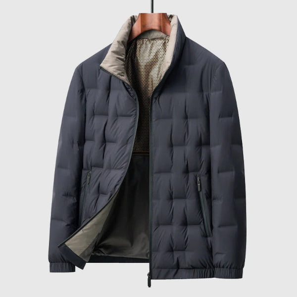 Down Quilted Stand Collar Jacket