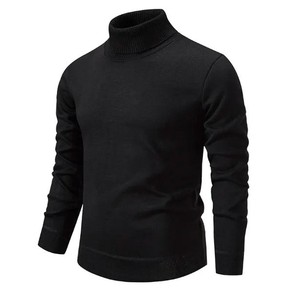 Slim Fit Cotton Roll-Neck Pullover