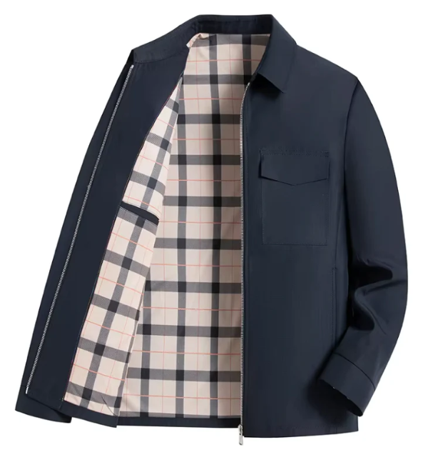 Tailored Slim Fit Checked Lining Jacket
