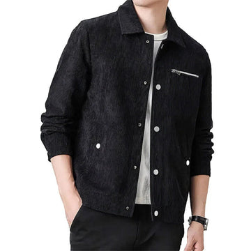 Corduroy Regular Fit Zip Pocket Jacket