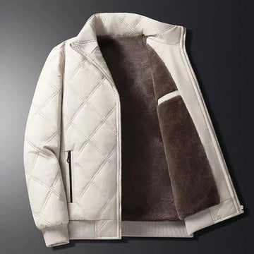 Wind Resistant Fleece Lined Quilted Jacket
