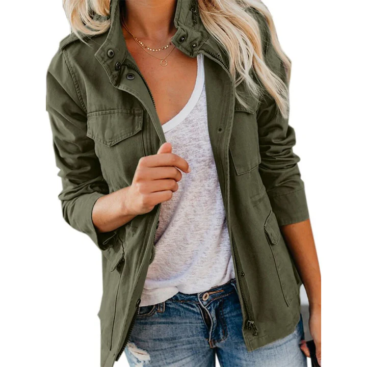 Relaxed Fit Multi Pocket Utility Jacket