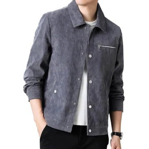 Corduroy Regular Fit Zip Pocket Jacket