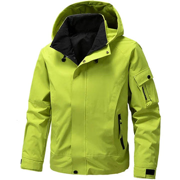 Water-Resistant Utility Pocket Hooded Jacket
