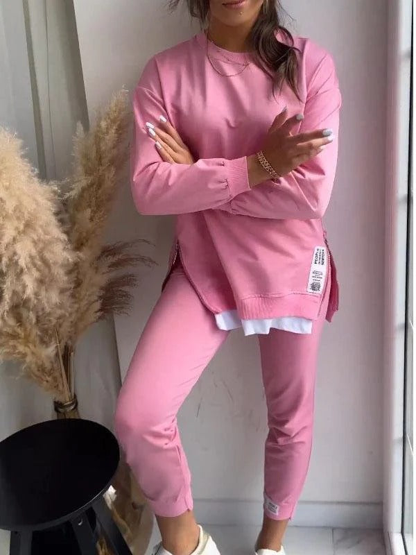 Oversized Tapered Cotton Loungewear Set