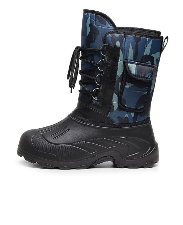 Faux Fur Lined Water-Resistant Mid-Calf Boots