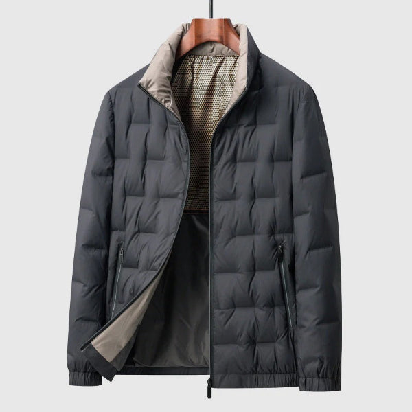 Down Quilted Stand Collar Jacket