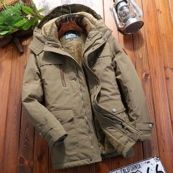 Oversized Hooded Fleece Lined Jacket