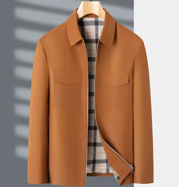 Tailored Slim Fit Checked Lining Jacket