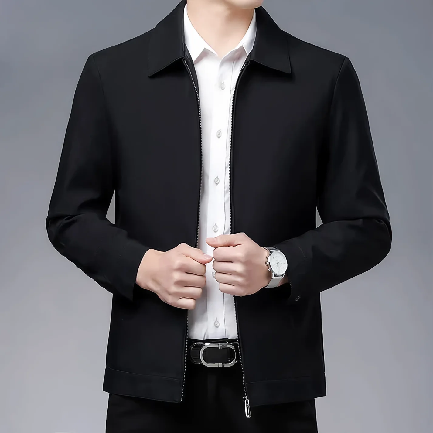 Tailored Fit Wool Blend Jacket