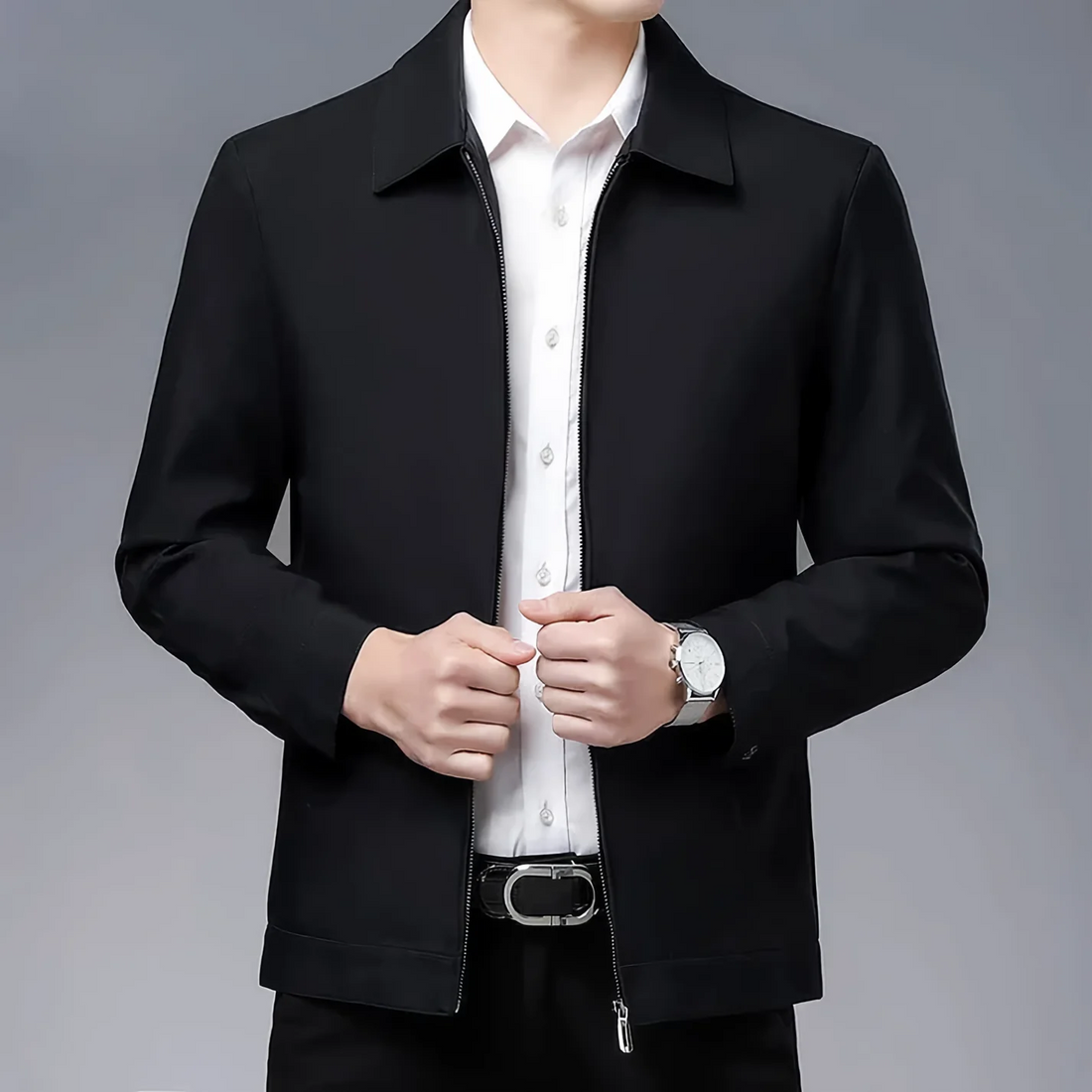 Tailored Fit Wool Blend Jacket