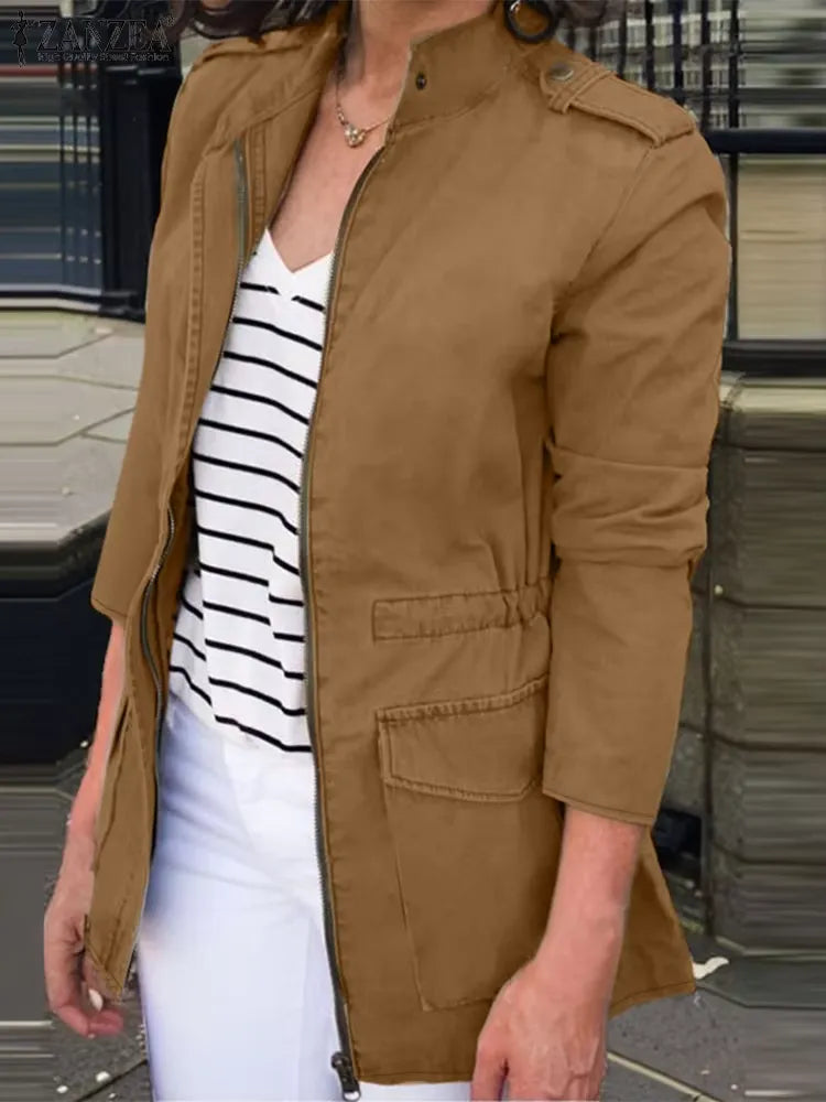Cotton Relaxed Fit Cargo Jacket
