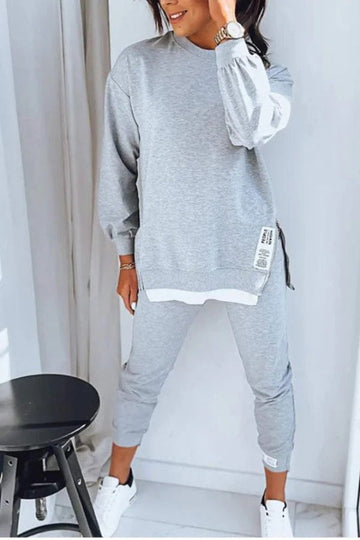Oversized Tapered Cotton Loungewear Set