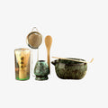 Bamboo Matcha Whisk Set With Ceramic Bowl
