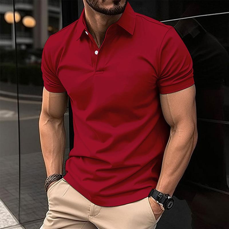 Men's Polo T-shirt - Slim Fit - Short Sleeves - Classic Collar - Casual Smart Look
