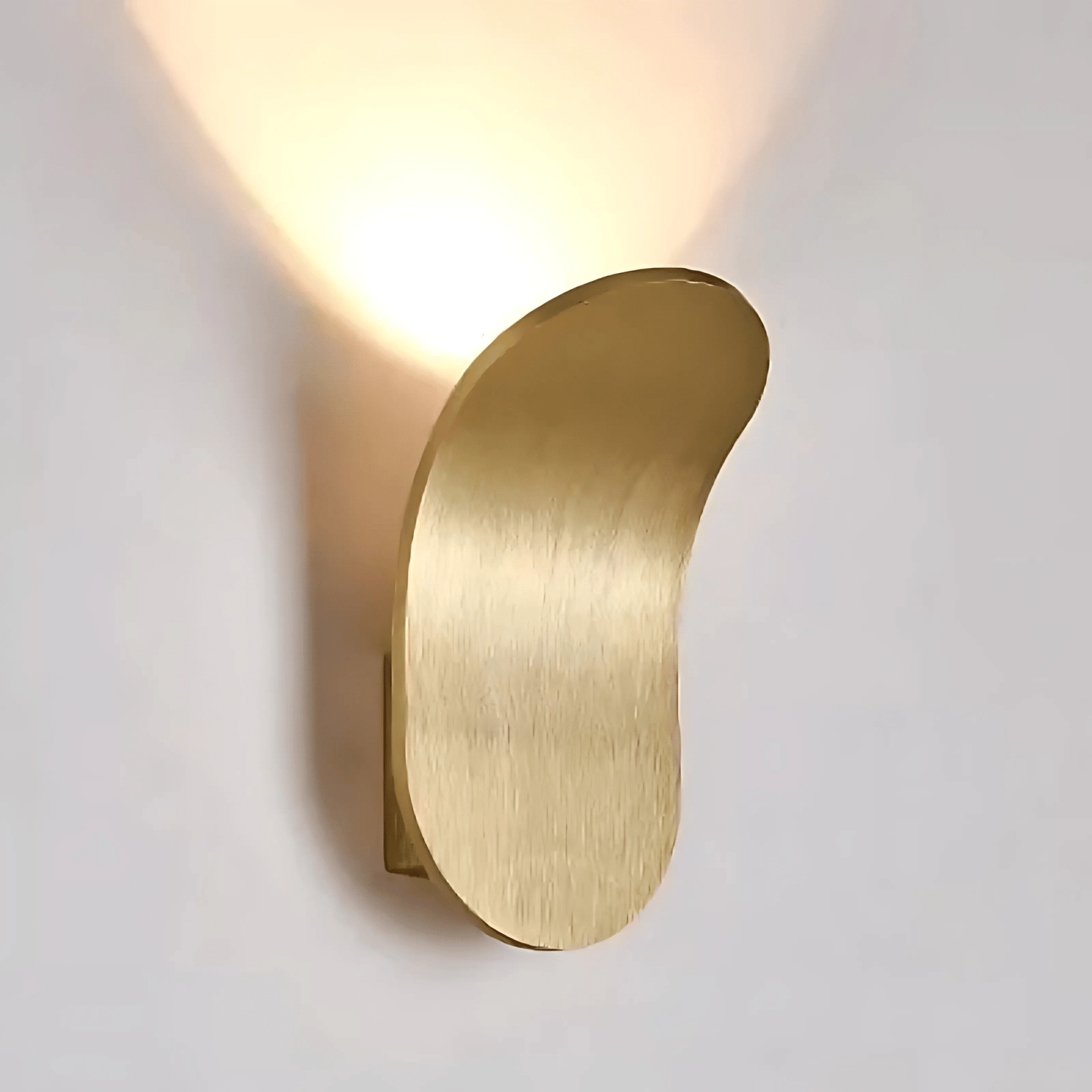 Brass Upward Wall-Wash Wall Sconce
