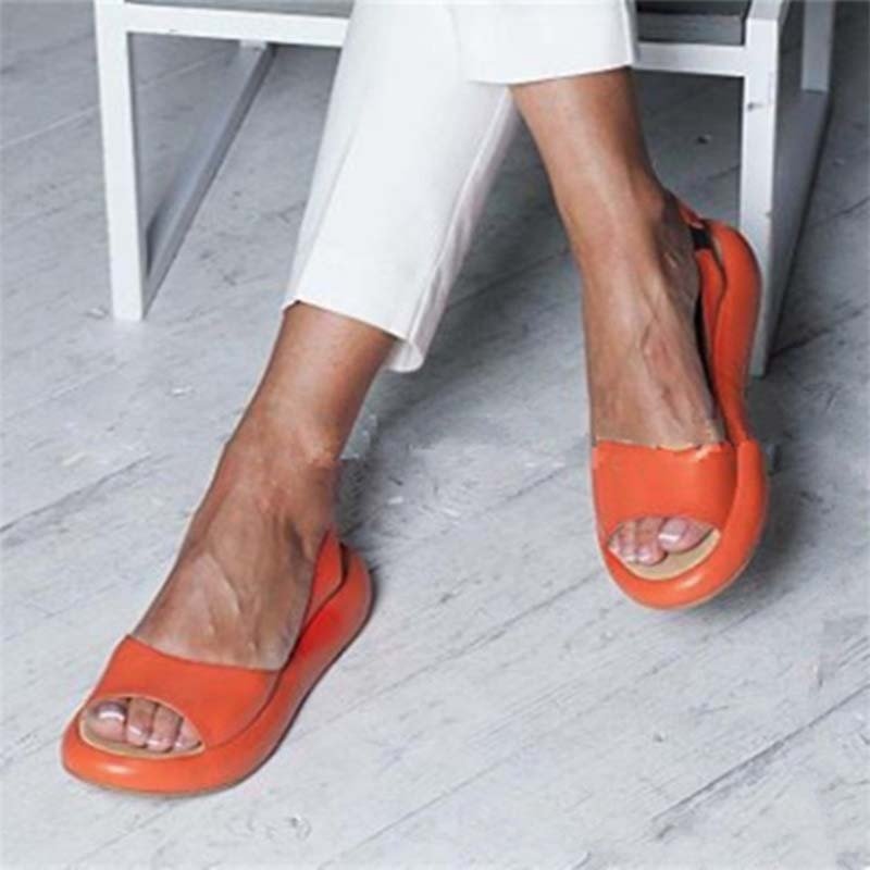 Women's Sandals – Wedge Heel – Open Toe – Slingback Design – Comfortable Everyday Shoe