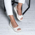 Women's Sandals – Wedge Heel – Open Toe – Slingback Design – Comfortable Everyday Shoe