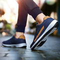 Men's Sneakers - Low Shaft - Padded Heel - Non-slip Sole - Comfort for Everyday Use