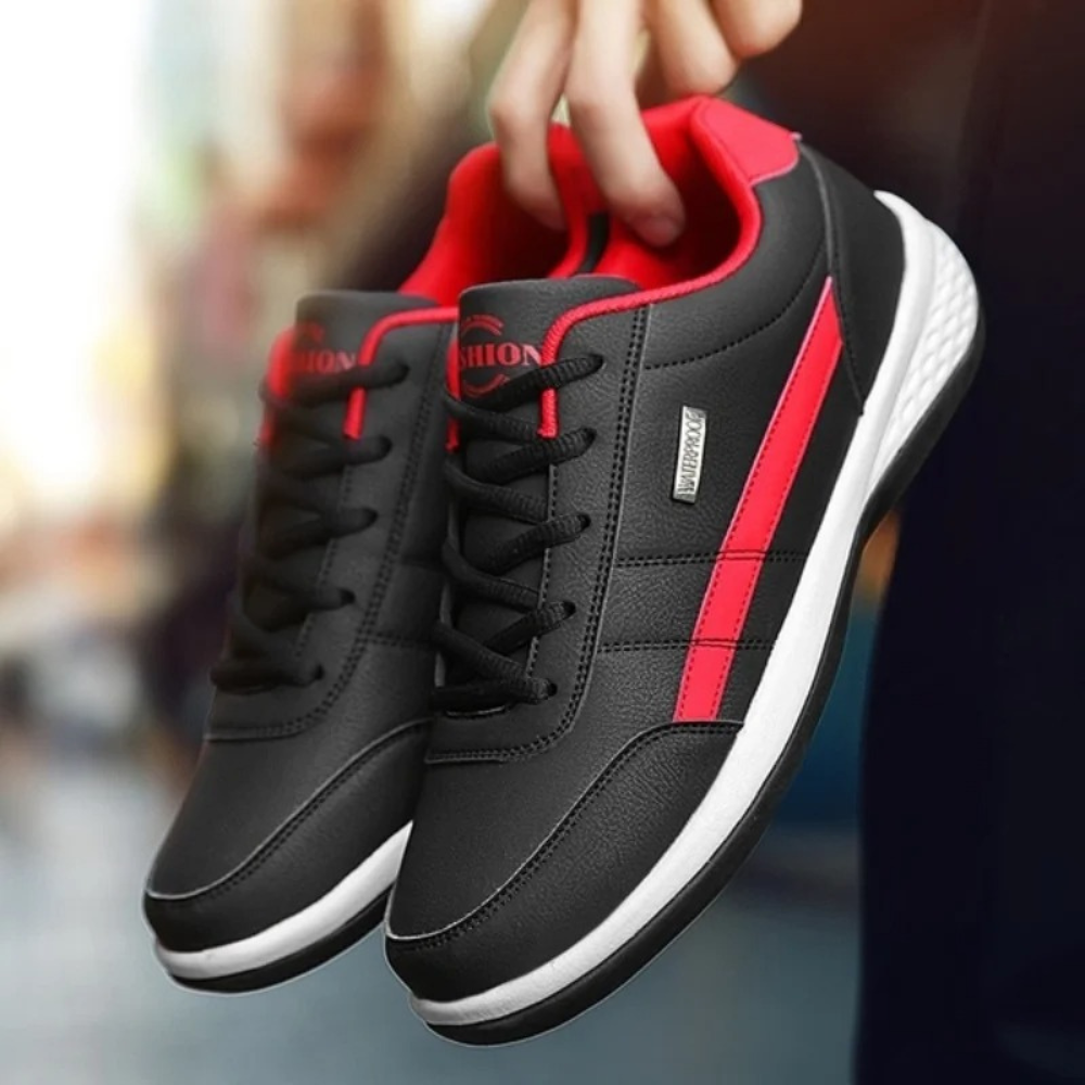 Men's Sneakers - Low Shaft - Padded Heel - Non-slip Sole - Comfort for Everyday Use