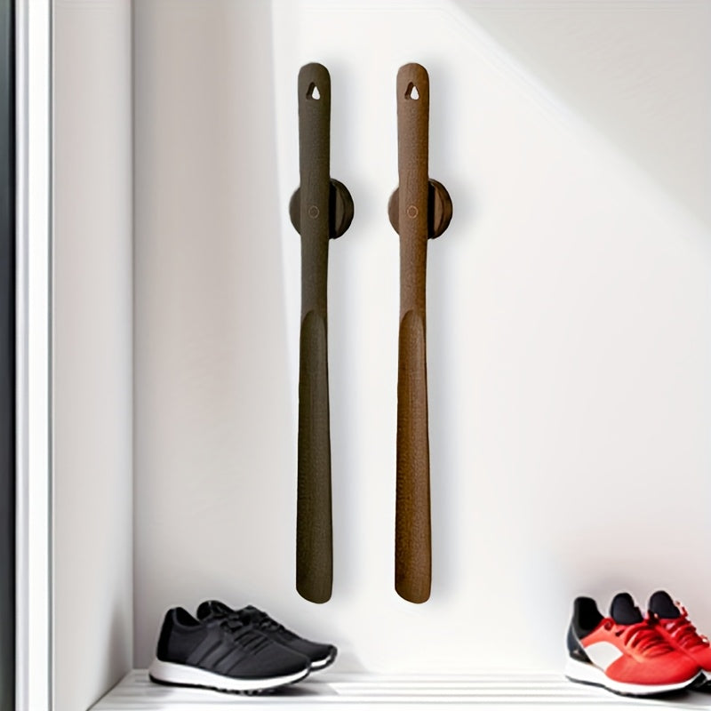 Wood Minimalist Magnetic Wall-Mounted Shoehorn