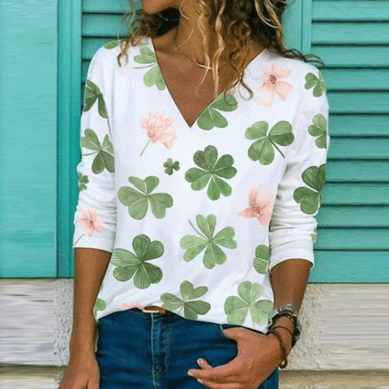 Breathable Loose Fit Floral Blouse