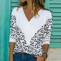Women's Blouse – Loose Fit – Breathable Material – V-Neck – Floral Pattern