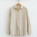 Men's Shirt – 100% Linen – Relaxed Fit – Long Sleeve Button Closure