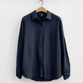 Men's Shirt – 100% Linen – Relaxed Fit – Long Sleeve Button Closure