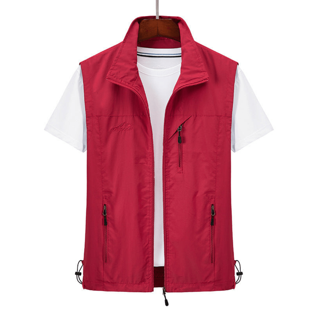 Lightweight Zip Front Regular Fit Vest