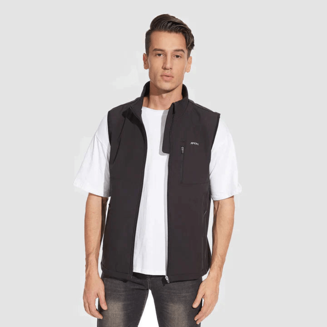 Lightweight Zip Front Regular Fit Vest
