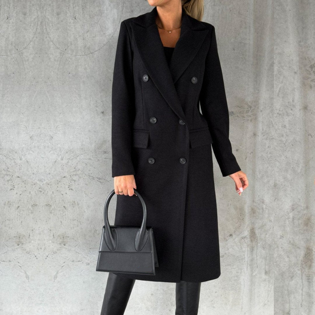 Wool Longline Double Breasted Coat