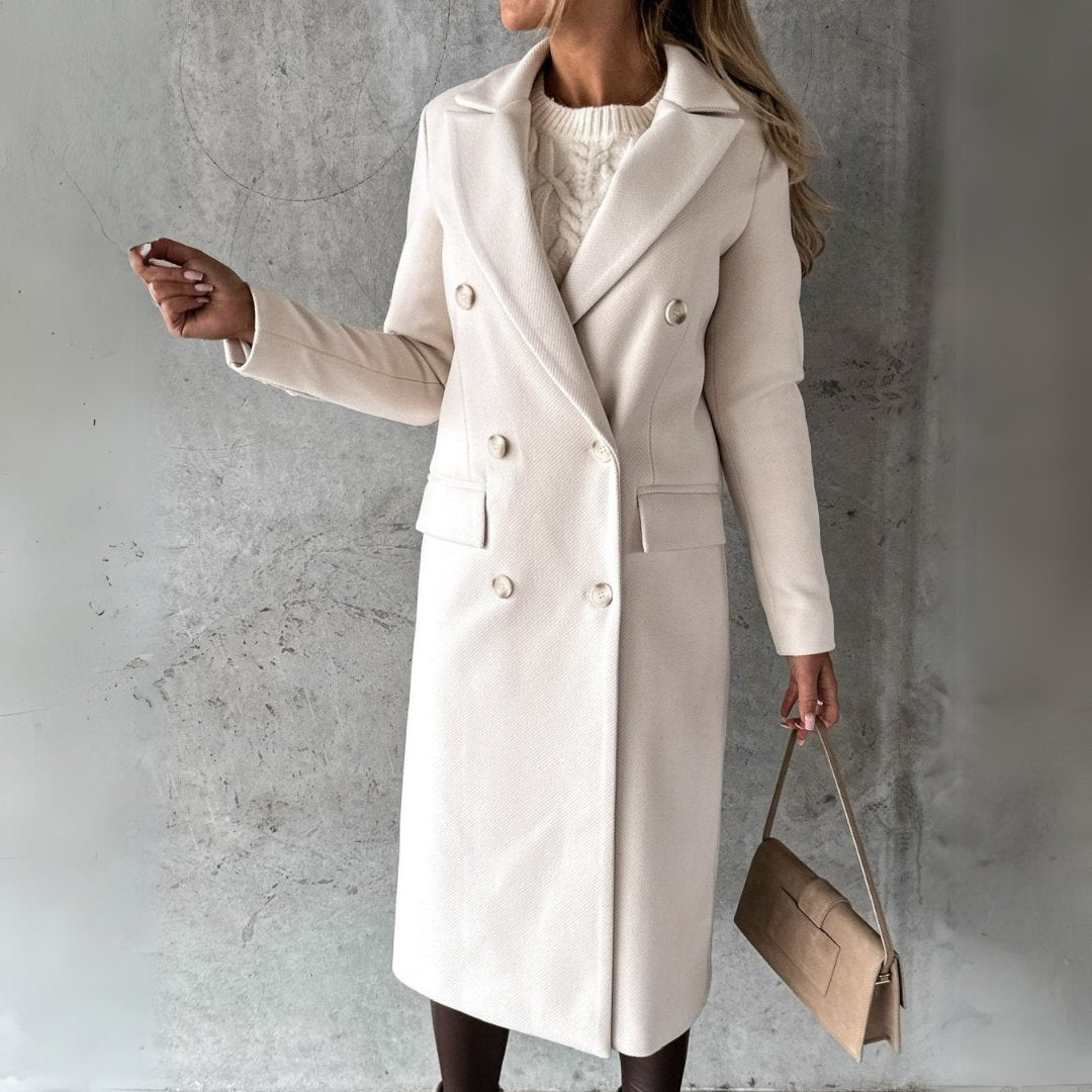 Wool Longline Double Breasted Coat