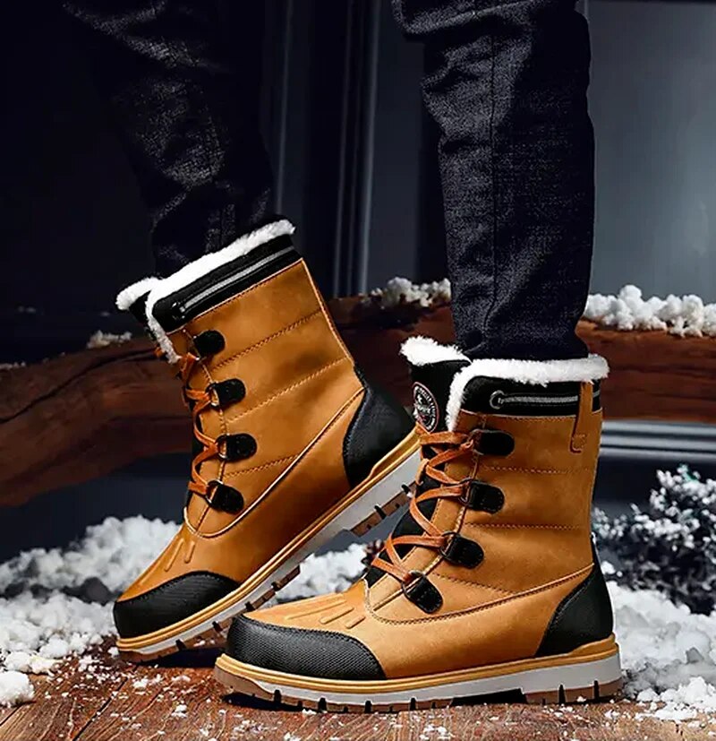 Fur Lined Reinforced Grip Sole Boots