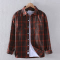 Men's Shirt – Regular Fit – Natural Fibers – Checkered – Long Sleeves – Button Closure