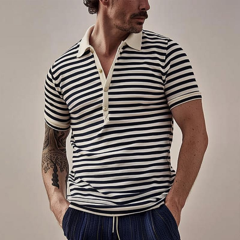 Striped Slim Regular Fit Polo T-shirt