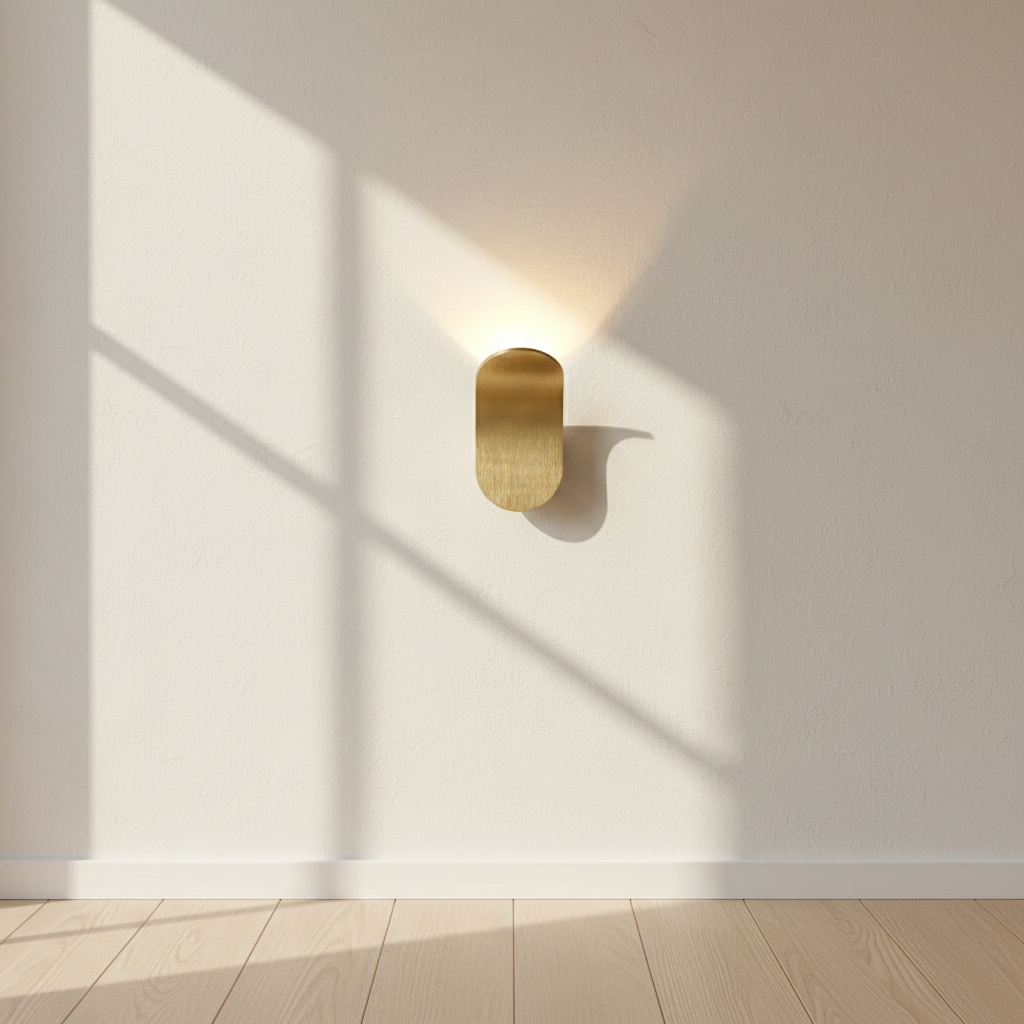 Brass Upward Wall-Wash Wall Sconce