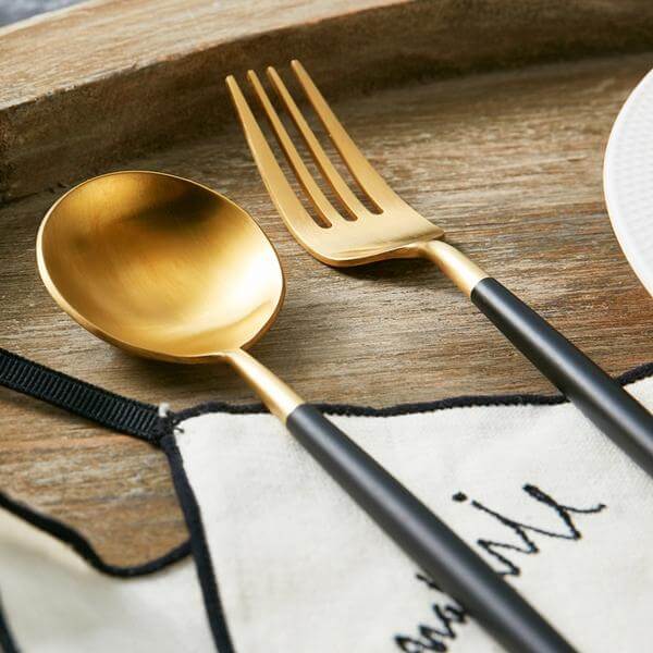 Minimalist Stainless Steel Mirror-Polished Flatware Set
