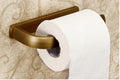 Brushed Brass Wall-Mounted Single-Arm Toilet Paper Holder