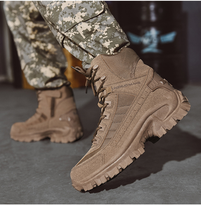Reinforced High Grip Sole Tactical Boots
