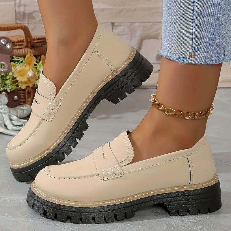 Comfort Fit Chunky Sole Loafers