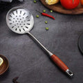 Stainless Steel And Wood Ergonomic Utensil Set