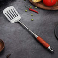 Stainless Steel And Wood Ergonomic Utensil Set