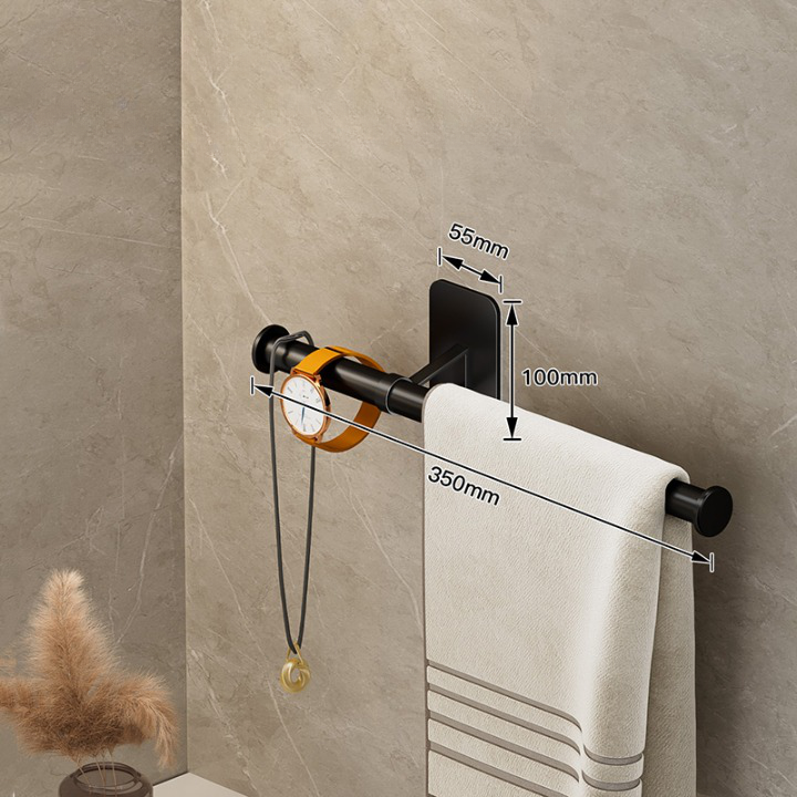 Minimalist Wall-Mounted Towel Bar