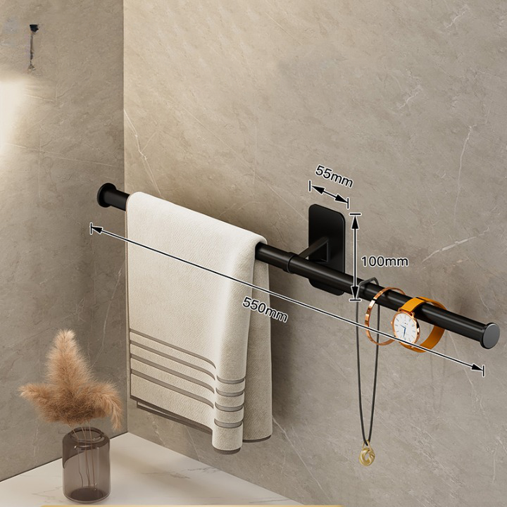 Minimalist Wall-Mounted Towel Bar