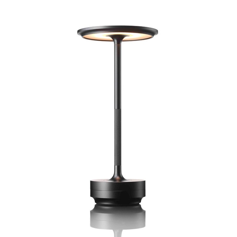 Brushed Brass And Wood Weighted Table Lamp