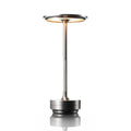 Brushed Brass And Wood Weighted Table Lamp