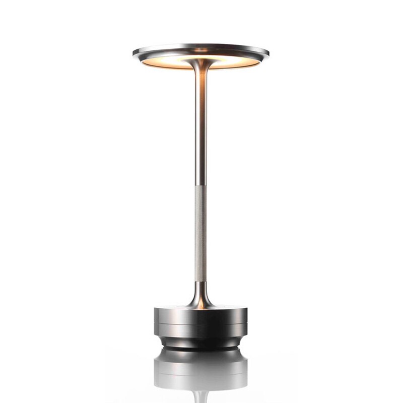 Brushed Brass And Wood Weighted Table Lamp