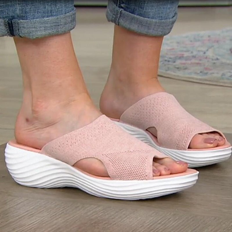 Women's Sandals – Ergonomic Comfort – Breathable Upper – Soft Slip-On with Shock Absorption