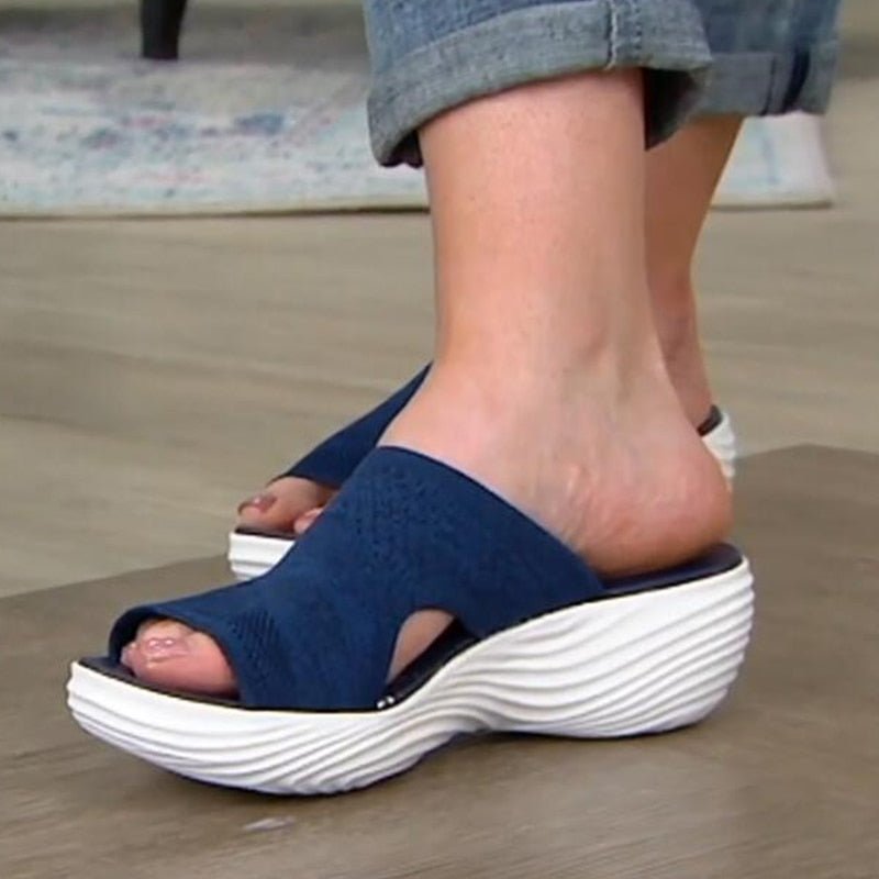 Women's Sandals – Ergonomic Comfort – Breathable Upper – Soft Slip-On with Shock Absorption